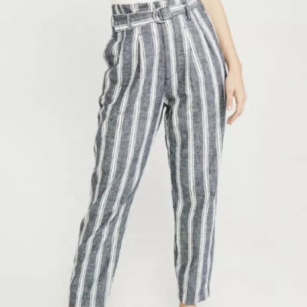 Abercrombie paper bag strip trousers